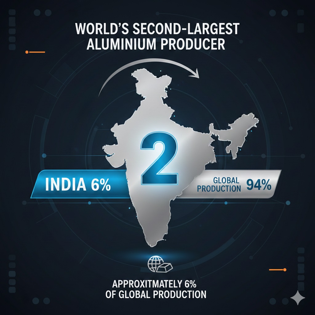 India's aluminium production