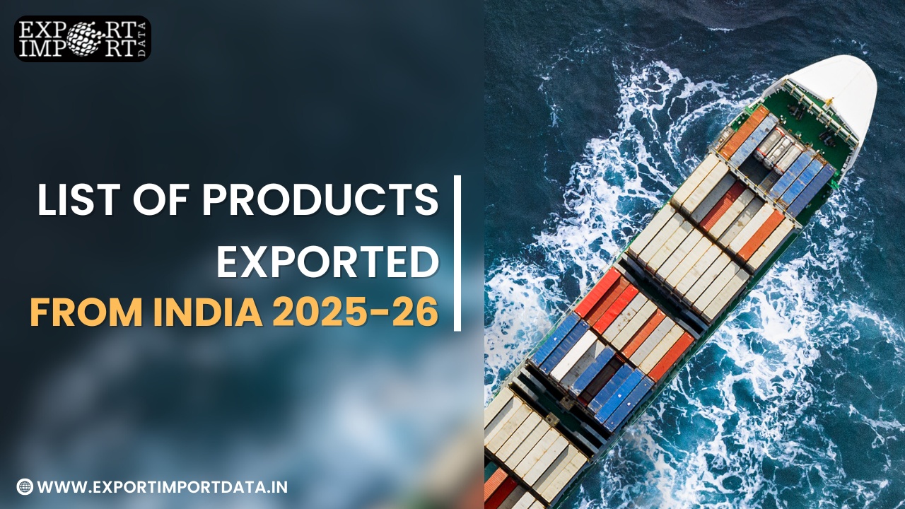 India export products list